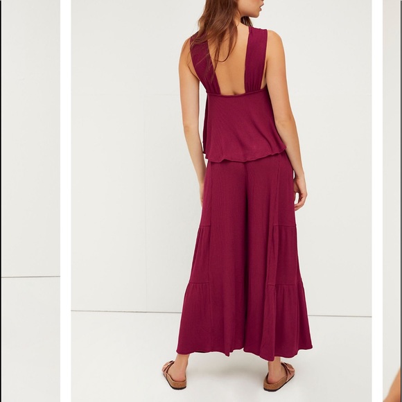 NEW FREE PEOPLE Porter Set Knit Pant & Crop Top XS - Picture 2 of 16